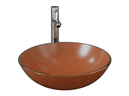 Bathroom Sink,bathroom Sinks Vidaxl Marrom Vidro (n/a)
