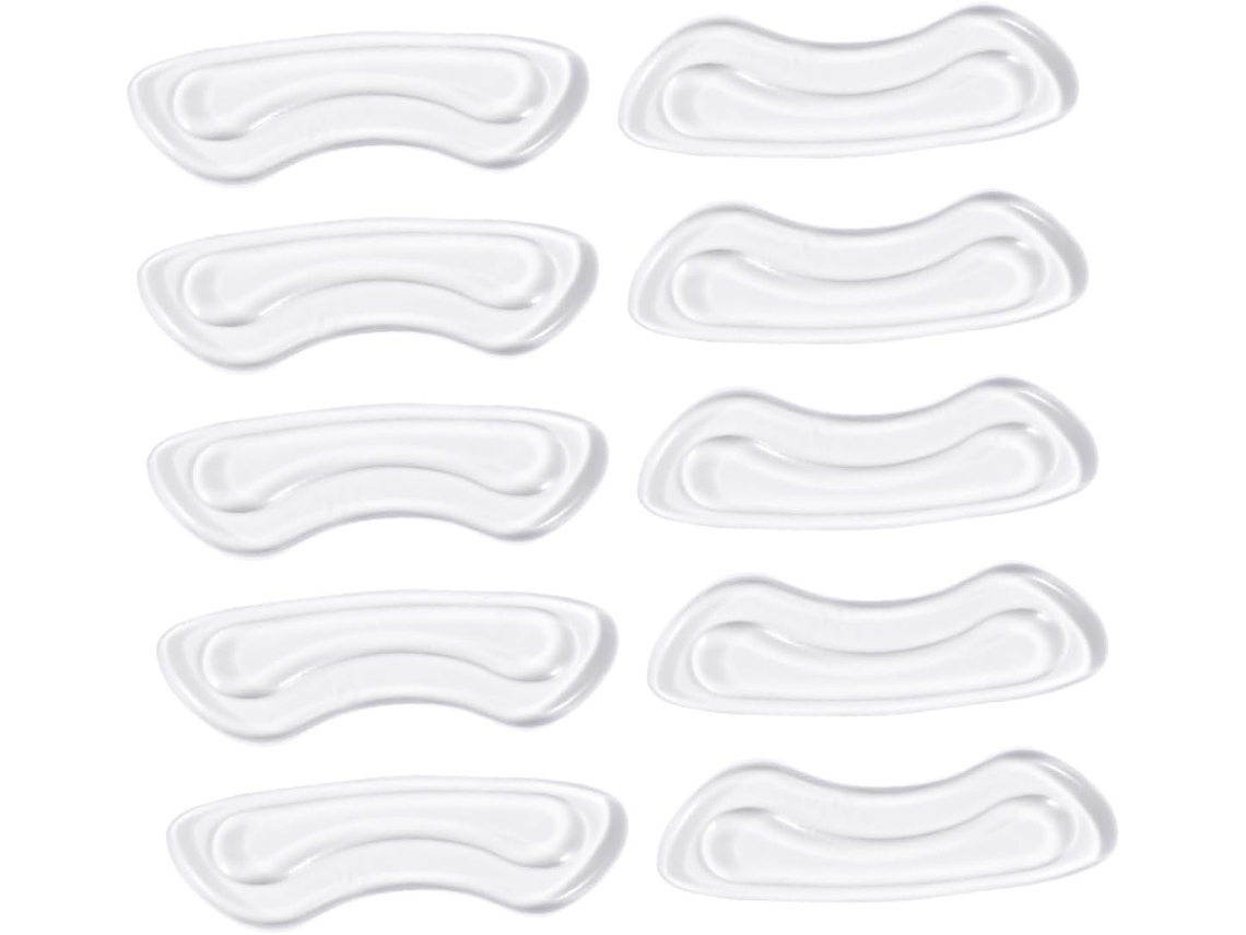 Adesivo Antidesgaste Para Calcanhar Feminino, 10 Peças De Gel E Flanela, Protege Calcanhares E Tênis No Uso Diário