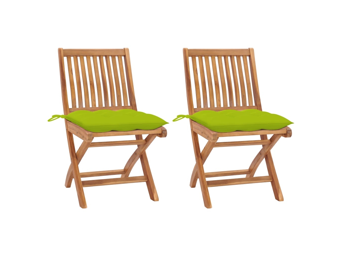 Folding Chair, Folding Chairs Vidaxl Verde Teca (n/a)