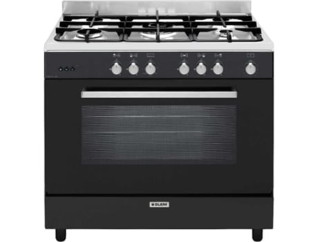 Fogão GLEM GE960CMBK2 (109 L - Gás - Preto)