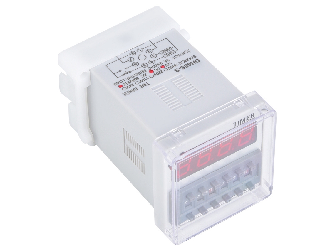 Relé Temporizador Programável Laxiscreed Com Atraso De 0,1s A 99h E 8 Pinos Para Controlo Preciso