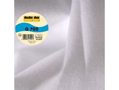 G700 Algodão Tecido Largura 90 Cm Branco Ao Metro Vlieseline (sob Medida)