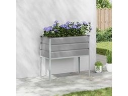 Vidaxl Floreira Cinzento-claro 100 X 45 X 90 Cm Aço Galvanizado
