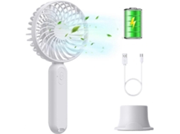Ventilador Portátil, Portátil Usb Da Mesa Do Ventilador, 3 Velocidades Pessoal Mini Ventila Dor De Mão Com Bateria Recarregá