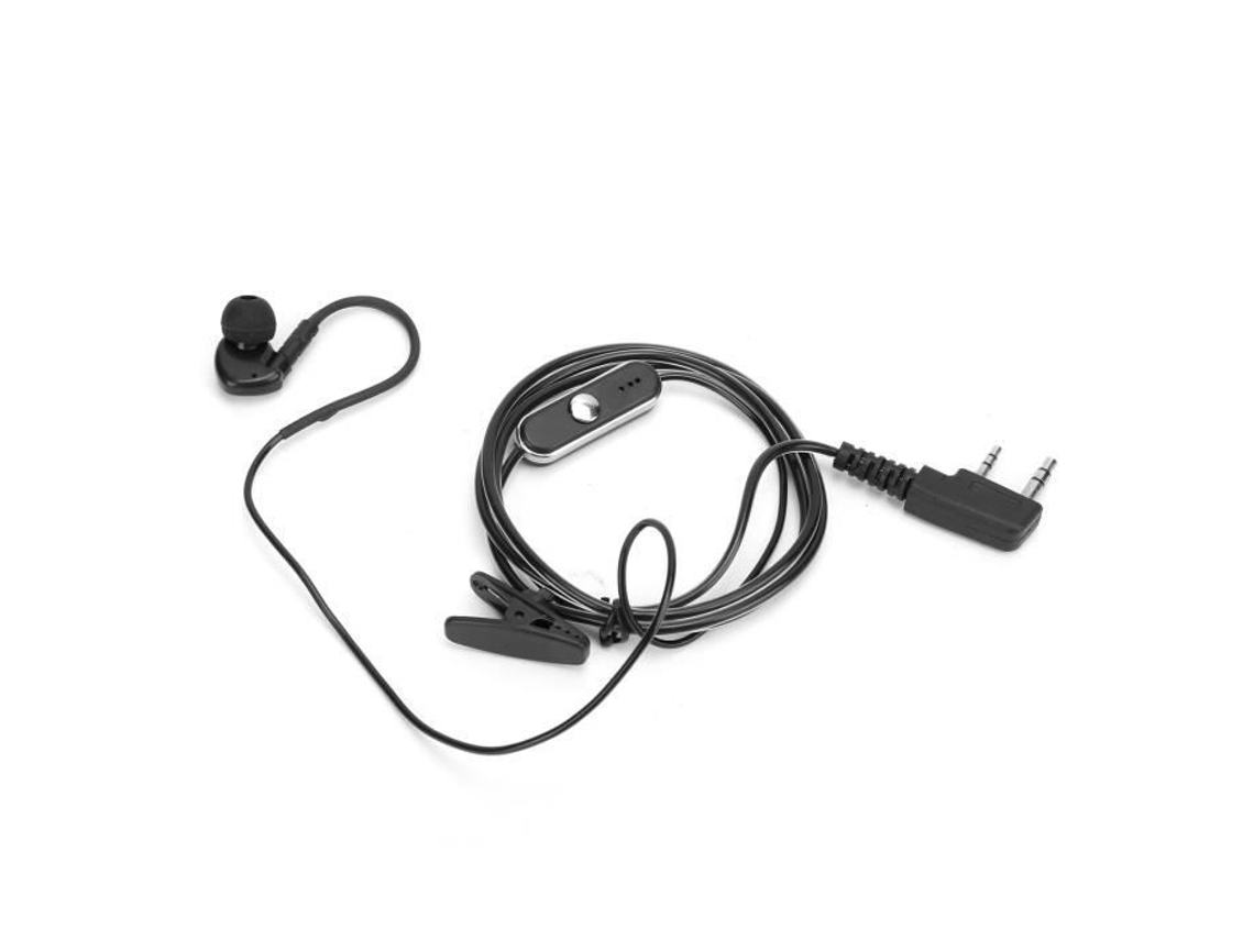 Fone De Ouvido Hurrise Rádio Bidirecional Walkie Talkie Fone De Ouvido Universal Intra Auricular Para Baofeng Uv 5ra Uv 5rb Bf 666s Brilvibera