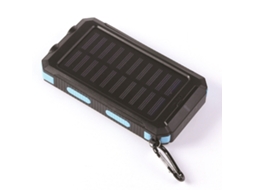 Bateria Solar Portátil 10000mah Resistente Água Lanterna