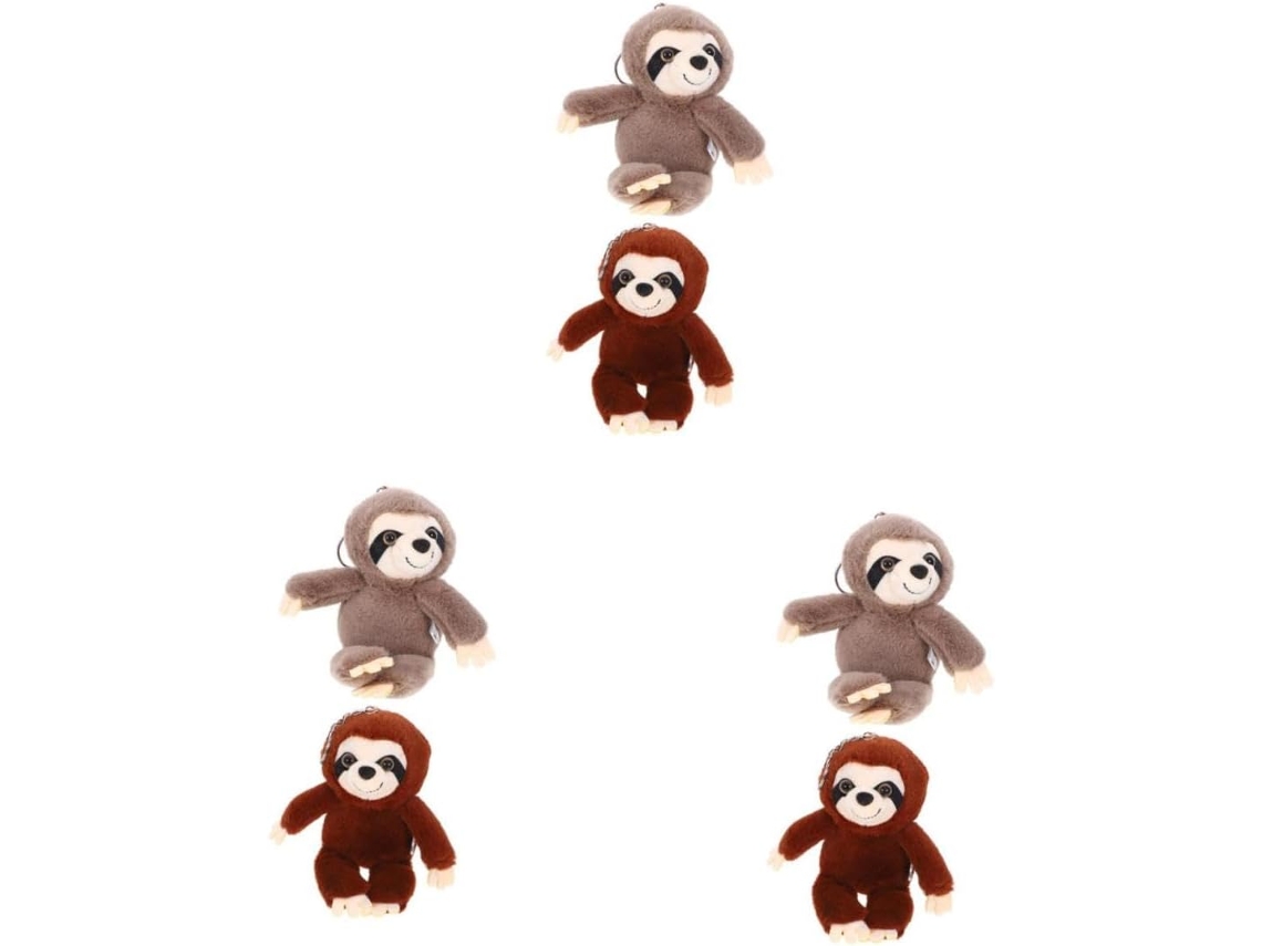 Conjunto De 6 Peças: Árvore Pelúcia E Pingente Portátil Para Bolsas