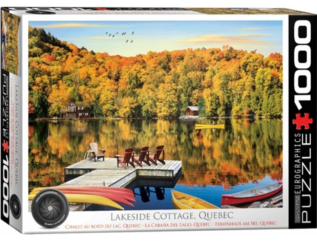 Puzzle 1000 Pcs Lakeside Cottage Quebec Eurographics