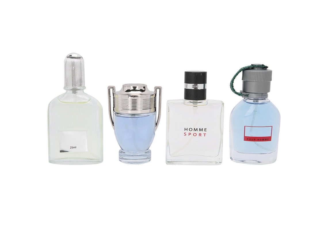 Conjunto De 4 Perfumes Para Hombre De 25ml, Fragrância Natural Duradoura, Presente Ideal Spray Perfume Masculino
