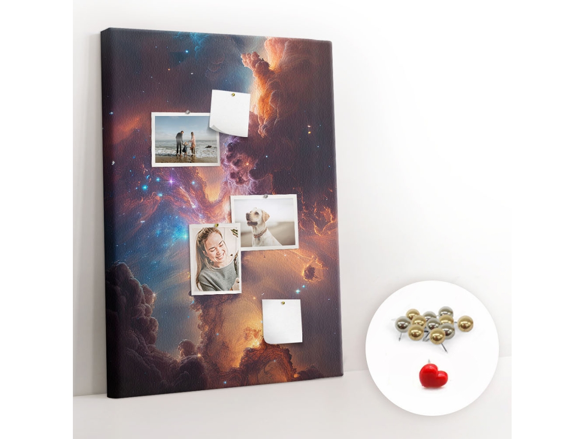 Quadro De Cortiça Caderno Planeador Para O Quarto Das Crianças Espelharte (70x100 Cm)