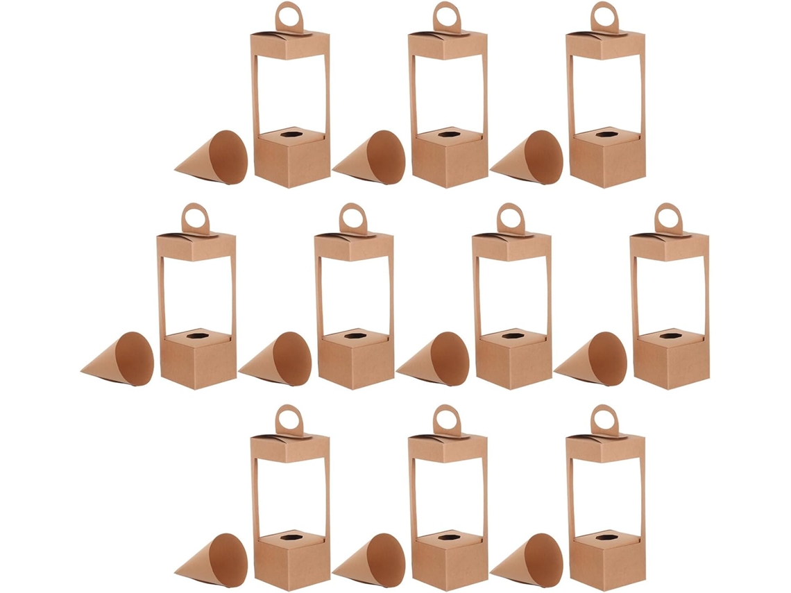 Conjunto SFUSHOS de 10 cestas de flores de papel para festas