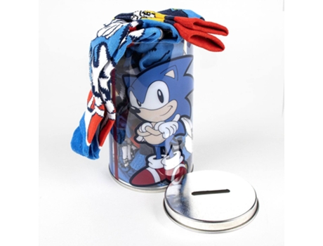 Pacote De 4 Meias De Design Sonic Tamanho 27 30 Licencias Infantiles