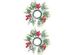 Anéis De Suporte Para Frutos Silvestres Artificiais, Para O Natal, Fazendas, Centros De Mesa