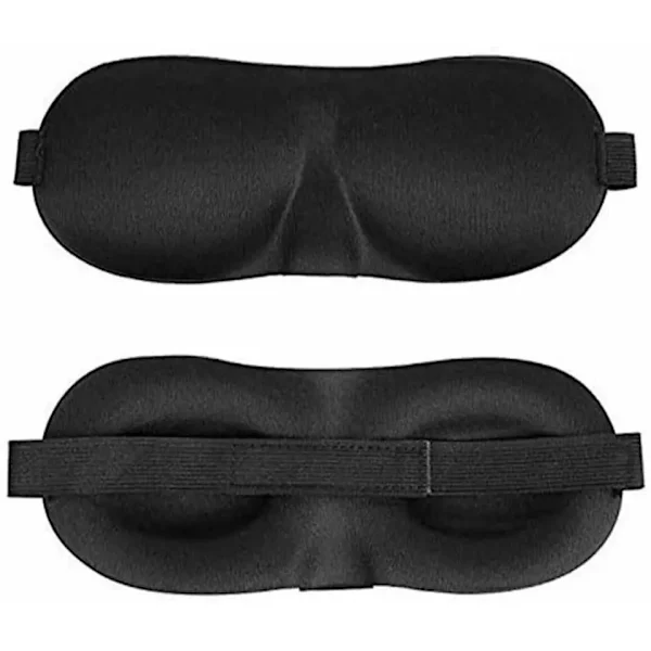 Conjunto com 3 Máscaras de Dormir, Pretas AQUAFORGE