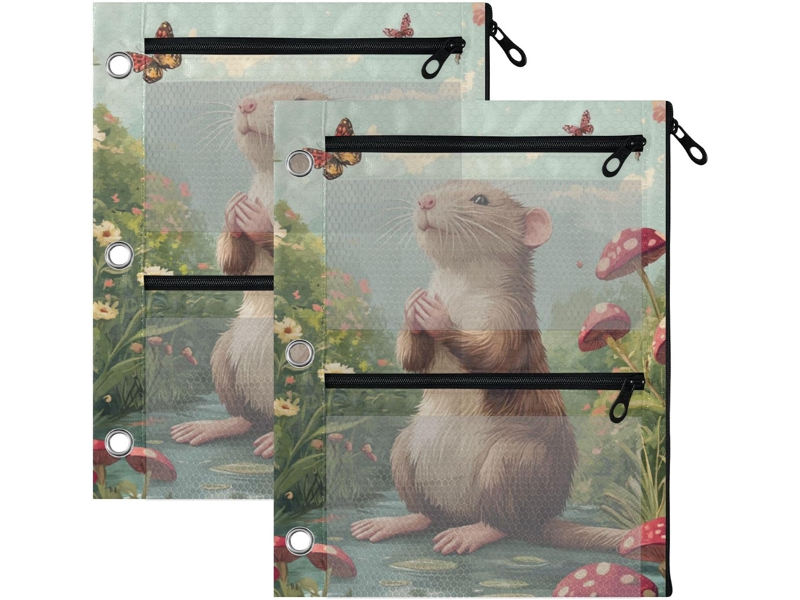 Pastas De Bolso 3 Desenhos Animados Furões E Ratos Um Rio