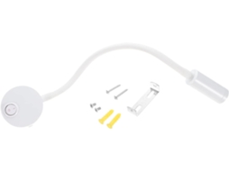 Luminária De Leitura Tubular Led Flexível 3w, Luz Noturna Branca Para Cabeceira, Luz Suave E Segura Para Os Olhos, Ideal