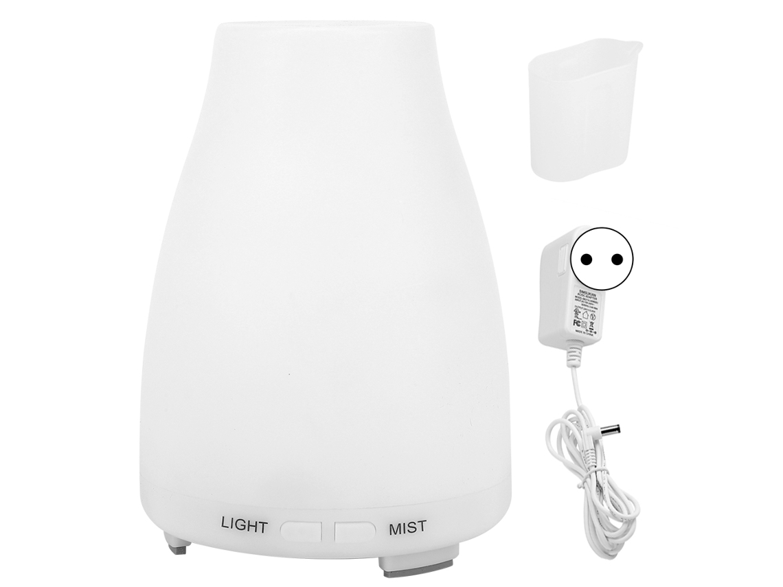 Difusor de Aroma Umidificador de Mesa com Luz Noturna Led 200ml 100 240v para Lar Escritório | S/MARCA