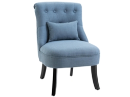Poltrona Reclinável Tv Linho Azul 52.5x69x77cm VELTRIX