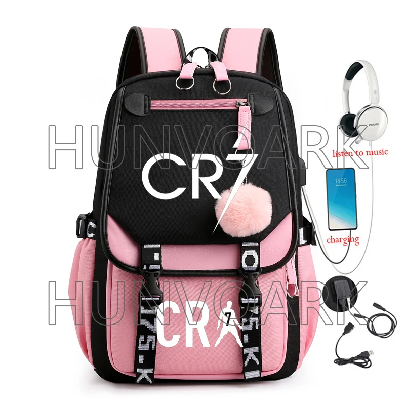 Mochila Escolar, Unissex, Estampa De Desenho Animado, Patchwork Para Laptop, Viagem E Lazer