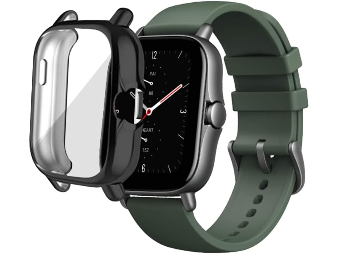 Película de Ecrã Gts Protetora Antiarranhões Protetoras para Amazfit Gts 2E/Gts 2 HONGWE. Pele Sintética
