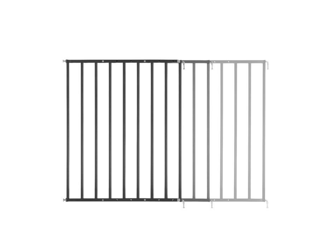 Barreira De Segurança Badabulle Para Criança Safeprotect Xl Extensível Aberturas Extra Grandes Fixação Por Parafuso, Preto (60 A 106.5 Cm)