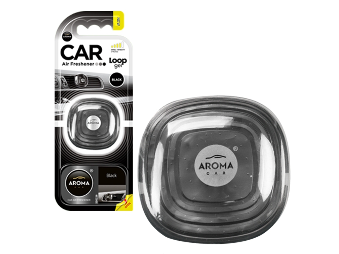 Ambientador de Carro AROMA CAR AC Loop Gel (Outlet Caixa Aberta - Preto)