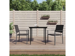 Cadeiras De Jardim 2 Pcs | Cadeira De Exterior 54x62,5x89 Cm Vime Pe Preto