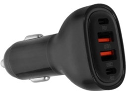 Carregador De Carro Com Portas Usb, Adaptador Rápido, Compatível Com Vários Dispositivos Veiculares E Seguro.