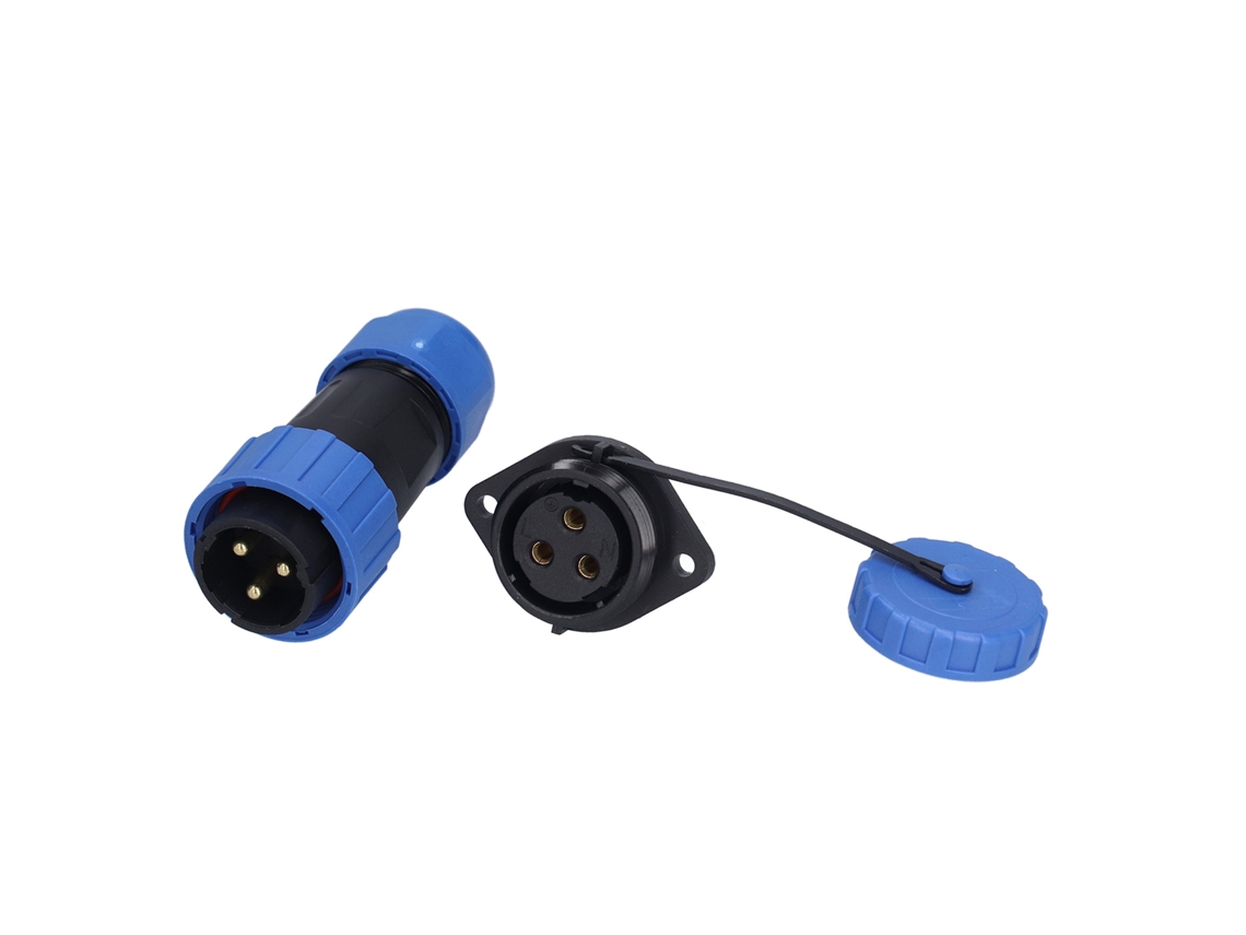 Laxiscreed Conector De Energia Ip68 À Prova De Água Para Aviação Com Flange De Fixação