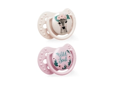 Lovi, Conjunto De Chupetas Dinâmicas De Silicone 3 6m Willd Soul Girl 22/883, Pack De 2 Canpol