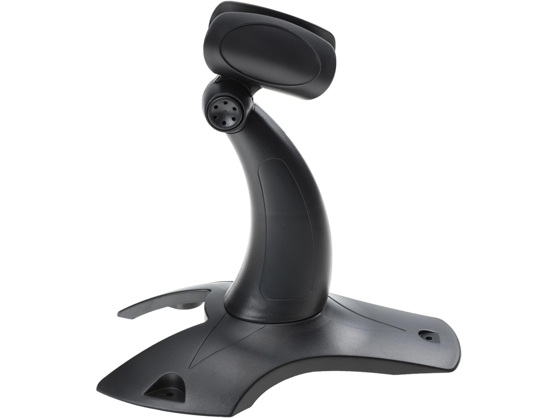 Suporte De Plástico Preto Para Leitor De Código De Barras De Mesa.