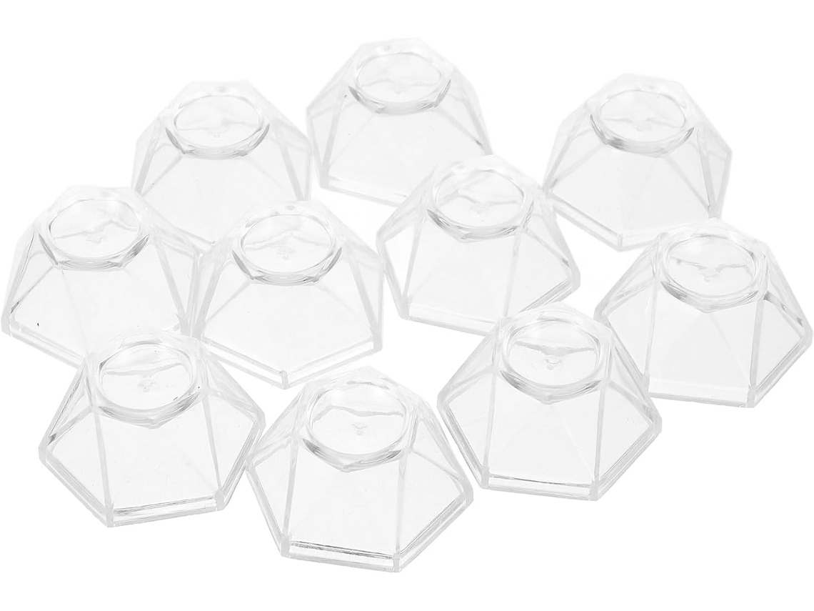 Shineofi Conjunto De 10-pequenas Esferas Cristal Acrílico Transparente Para Exibição Minerais, Pedras E Ornamentos Em