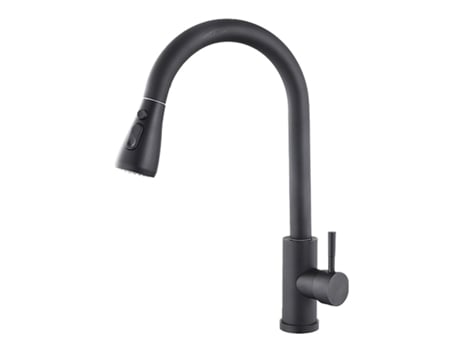 Torneira de uma alça Fontastock Fskfgc011 (cerâmica preta de 3/4')