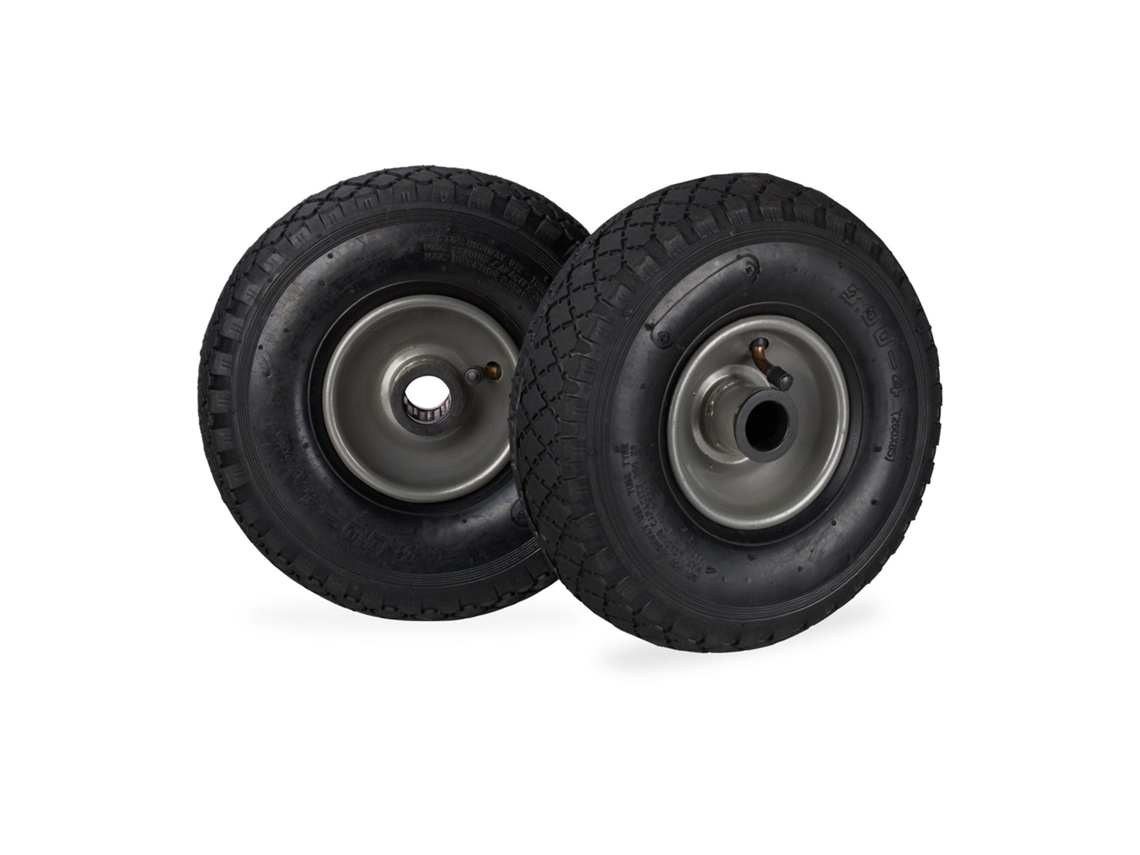 Conjunto De 2 Rodas Pu Para Carrinho De Mão Reposição Antifuro