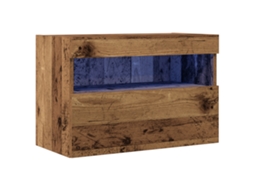 Conjunto 1 Gabinete Para Tv Vidaxl Castanho Derivados De Madeira (60 X 30 X 40 Cm)