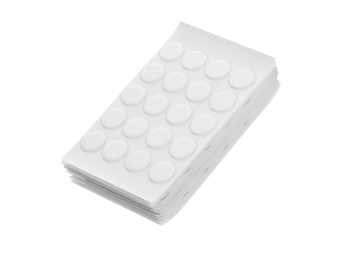 300 Adesivos Redondos Transparentes Resistentes E Reutilizáveis