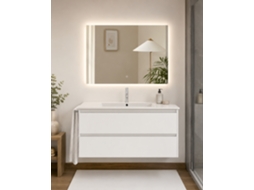 Móvel De Casa De Banho Com Lavatório Origenbath Ibiza Sem Espelho 90x45 Cm Branco