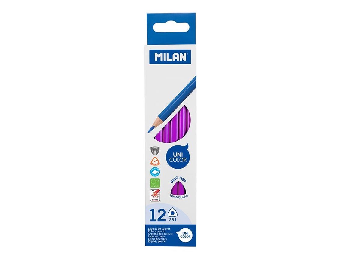 Lápis de Cor Triangulares MILAN Lilás Escuro