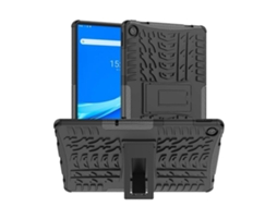 Capa À Prova De Choque Em Tpu+pc Com Textura De Pneu Para Lenovo Tab M10 Plus 10.6 3ª Geração (2022) Com Suporte.