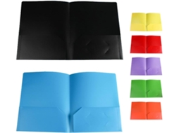 Conjunto de 7 peças de adesivos plásticos Alipis com sacos Duplo, nas cores vermelho, laranja, azul, verde e vermelho.