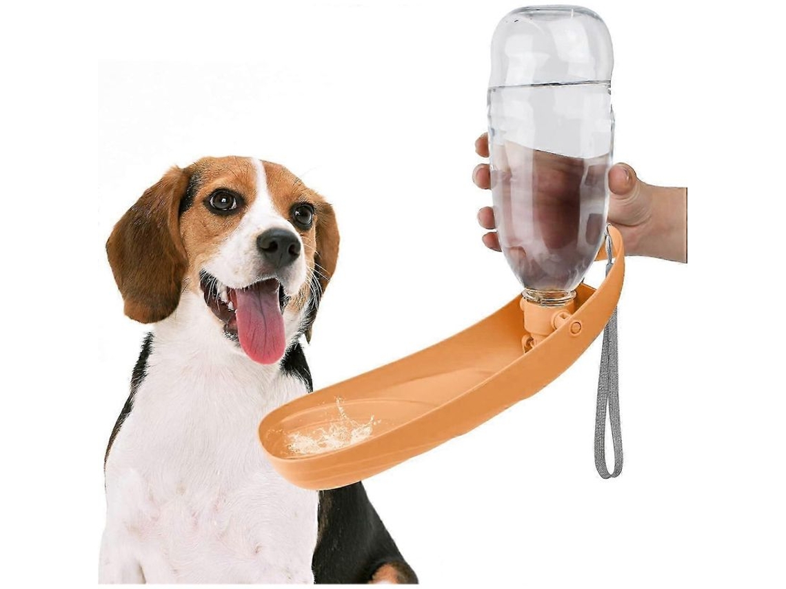 Garrafa Portátil Com Dispensador De Água, Capacidade 550 Ml, Acabamento Laranja, Para Viagens E Atividades Ao Ar Livre