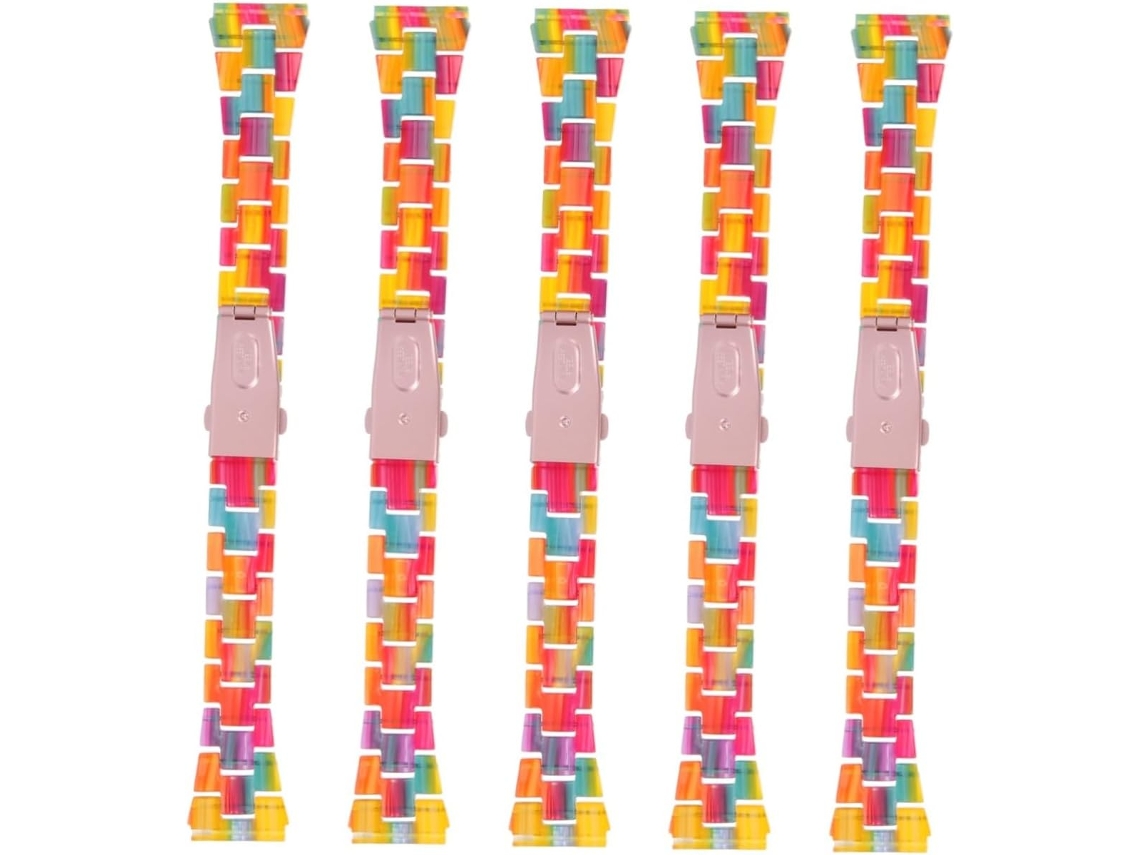 Conjunto De 4 Pulseiras De Resina Para Relógio Feminino, Pulseira De Substituição Para Smartwatch