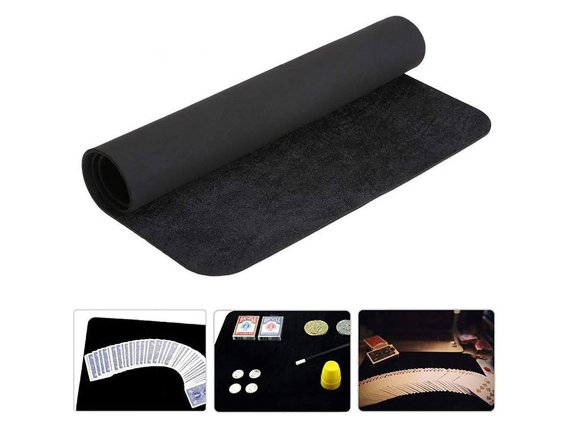Tapete Preto Profissional Para Baralho De Poker Close Up Truques Mágicos Props