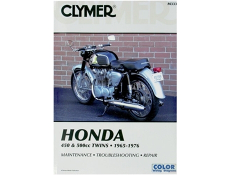 Livro Honda CB/CL450 amp CB500T Motorcycle Service Repair Manual de Haynes Publishing (Inglês)
