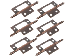 Dobradiças De Ferro Para Móveis Antigos, Conjunto Com 6 Unidades,
