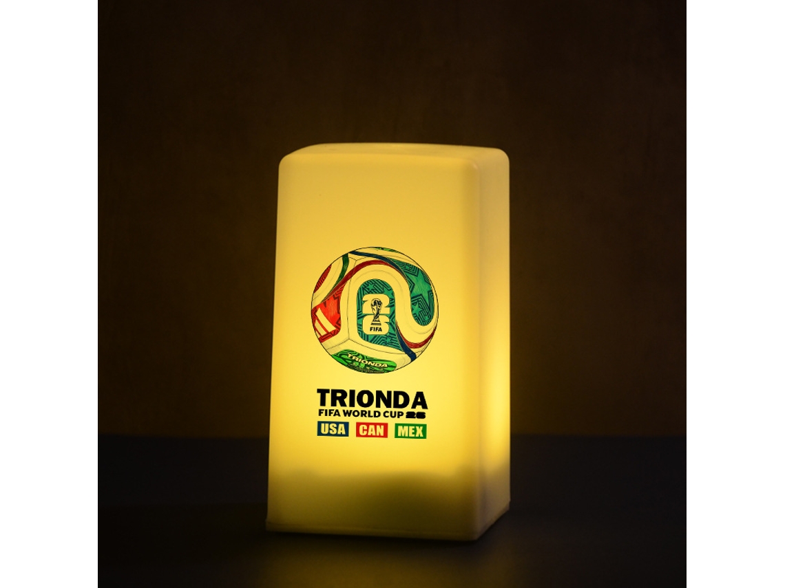 Conjunto de 2 Luminárias Mesa Quadradas: Produto Oficial da Copa do Mundo Eua, Canadá, México de 2026 BRILVIBERA (d)
