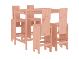 Maison Exclusive - 5 Pcs Conjunto De Bar Para Jardim Madeira De Douglas Maciça