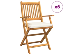 Conjunto 6 Assentos Exteriores Vidaxl Castanho Madeira De Acácia Maciça (49 X 57,5 X 92cm)
