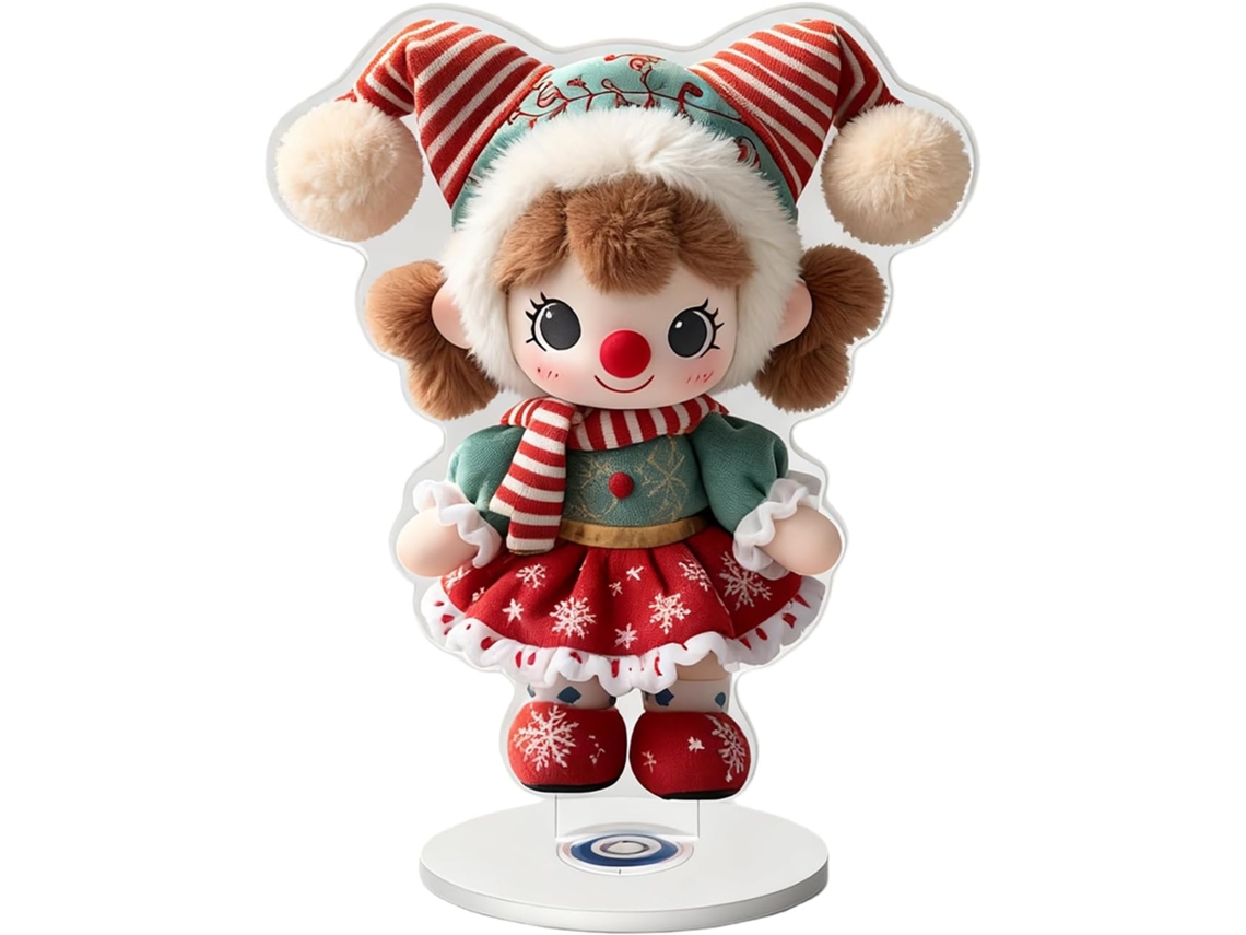 Painel Decorativo De Acrílico 2d Para Centro De Mesa De Natal