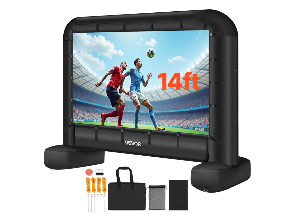 Tela De Cinema Inflável 259 X 146 Cm 169 600d Com Bolsa Para Festas Vevor